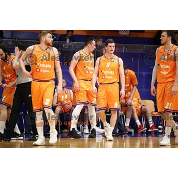 in action during Nova KBM league basketball match between Helios Suns and Sixt Primorska in Domzale Sports Hall, Slovenia on April 20, 2019