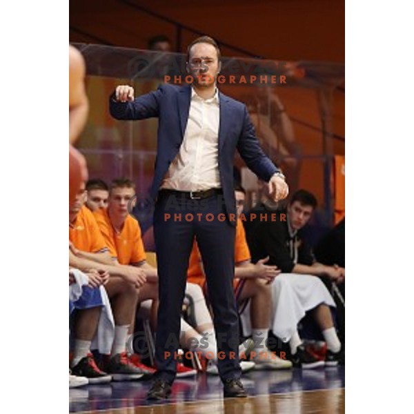 in action during Nova KBM league basketball match between Helios Suns and Sixt Primorska in Domzale Sports Hall, Slovenia on April 20, 2019