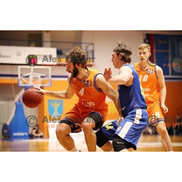 in action during Nova KBM league basketball match between Helios Suns and Sixt Primorska in Domzale Sports Hall, Slovenia on April 20, 2019
