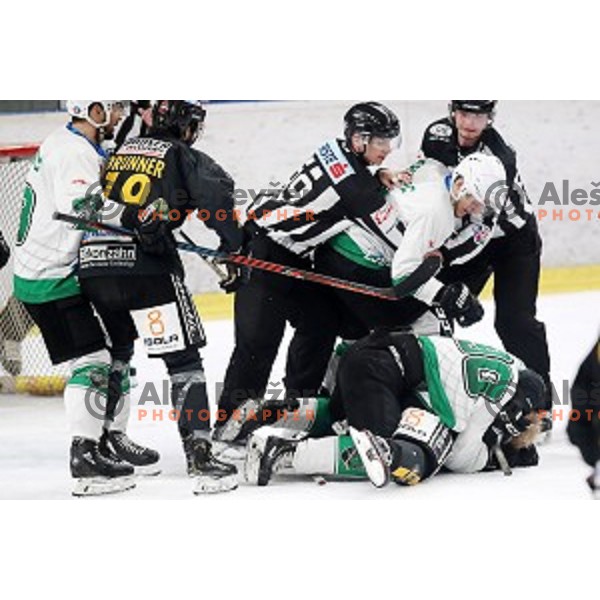 of SZ Olimpija in action during Final of Alps league between Olimpija and Pustertal in Tivoli Hall, Ljubljana on April 19, 2019
