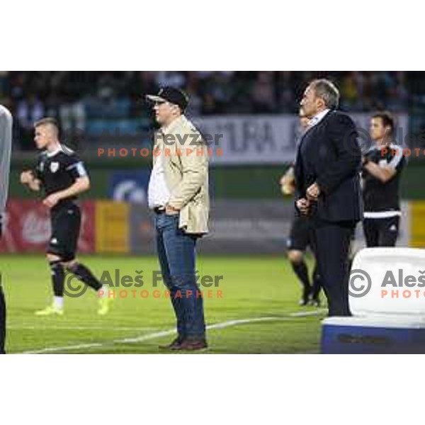 Zlatko Zahovic during soccer match between Mura and Maribor, Round 2 of Slovenia cup 2018/19 semi-finals, played in Fazanerije, Murska Sobota, Slovenia on April 24, 2019