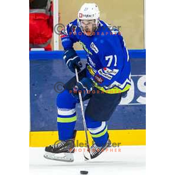Bostjan Golicic in action during friendly Ice-Hockey match between Slovenia and Italy in Bled Ice Hall, Slovenia on April 24, 2019