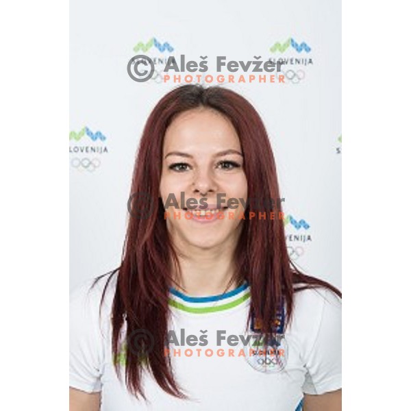 Tjasa Kysselef candidate for Slovenia team at second edition of European Olympic games in Minsk, Belorussia at official photo shooting in Ljubljana on April 16, 2019