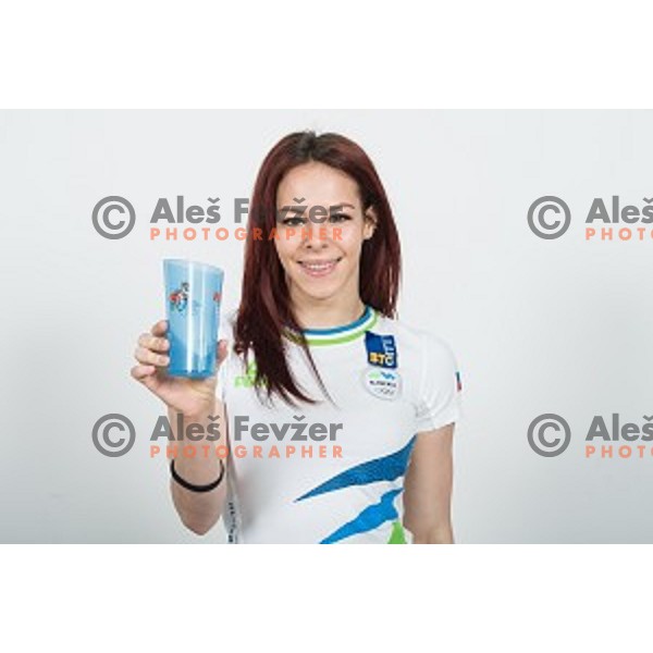 Tjasa Kysselef candidate for Slovenia team at second edition of European Olympic games in Minsk, Belorussia at official photo shooting in Ljubljana on April 16, 2019