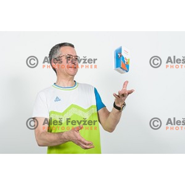 Rajmond Debevec, candidate for Slovenia team at second edition of European Olympic games in Minsk, Belorussia at official photo shooting in Ljubljana on April 16, 2019