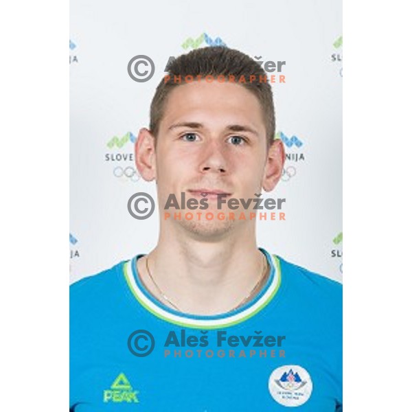 Jure Grkman candidate for Slovenia team at second edition of European Olympic games in Minsk, Belorussia at official photo shooting in Ljubljana on April 16, 2019