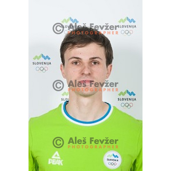 candidate for Slovenia team at second edition of European Olympic games in Minsk, Belorussia at official photo shooting in Ljubljana on April 16, 2019