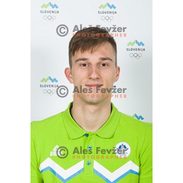 Gregor Grahovac candidate for Slovenia team at second edition of European Olympic games in Minsk, Belorussia at official photo shooting in Ljubljana on April 16, 2019