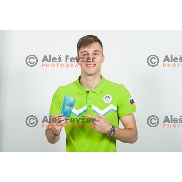 Gregor Grahovac candidate for Slovenia team at second edition of European Olympic games in Minsk, Belorussia at official photo shooting in Ljubljana on April 16, 2019