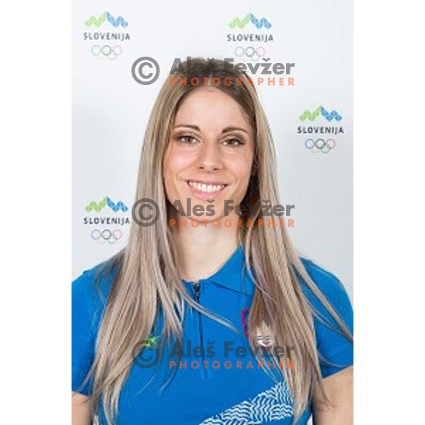 candidate for Slovenia team at second edition of European Olympic games in Minsk, Belorussia at official photo shooting in Ljubljana on April 16, 2019