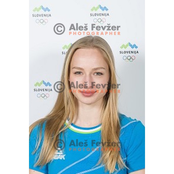 candidate for Slovenia team at second edition of European Olympic games in Minsk, Belorussia at official photo shooting in Ljubljana on April 16, 2019