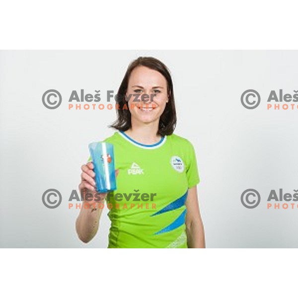 candidate for Slovenia team at second edition of European Olympic games in Minsk, Belorussia at official photo shooting in Ljubljana on April 16, 2019