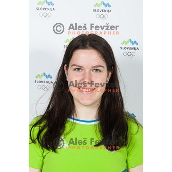 candidate for Slovenia team at second edition of European Olympic games in Minsk, Belorussia at official photo shooting in Ljubljana on April 16, 2019