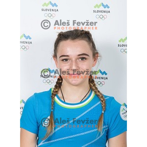 candidate for Slovenia team at second edition of European Olympic games in Minsk, Belorussia at official photo shooting in Ljubljana on April 16, 2019