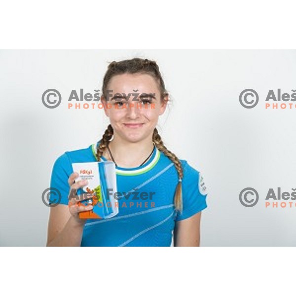candidate for Slovenia team at second edition of European Olympic games in Minsk, Belorussia at official photo shooting in Ljubljana on April 16, 2019