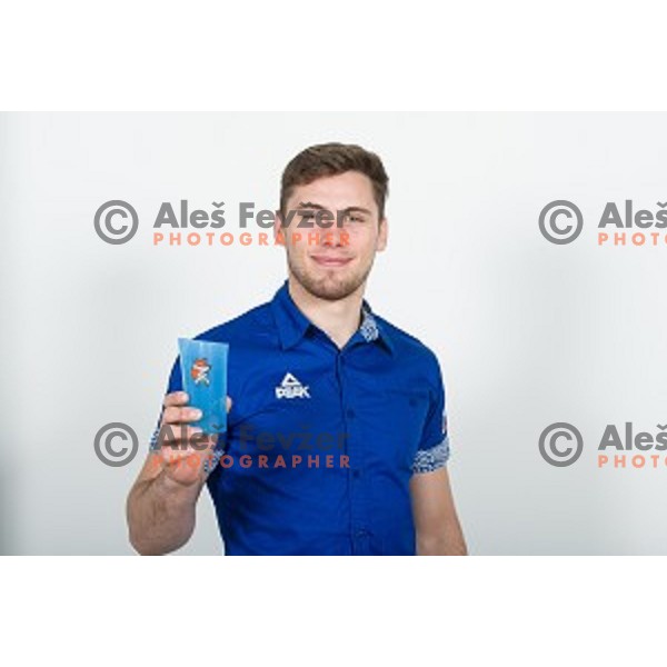 Martin Hojak candidate for Slovenia team at second edition of European Olympic games in Minsk, Belorussia at official photo shooting in Ljubljana on April 16, 2019