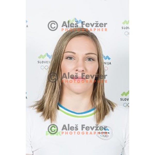 Anka Pogacnik candidate for Slovenia team at second edition of European Olympic games in Minsk, Belorussia at official photo shooting in Ljubljana on April 16, 2019