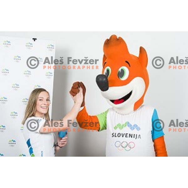 Anka Pogacnik candidate for Slovenia team at second edition of European Olympic games in Minsk, Belorussia at official photo shooting in Ljubljana on April 16, 2019