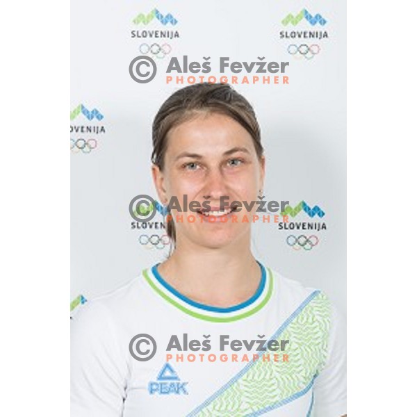 Anja Stangar candidate for Slovenia team at second edition of European Olympic games in Minsk, Belorussia at official photo shooting in Ljubljana on April 16, 2019