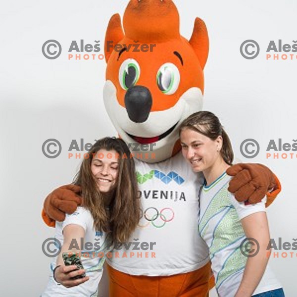 candidate for Slovenia team at second edition of European Olympic games in Minsk, Belorussia at official photo shooting in Ljubljana on April 16, 2019