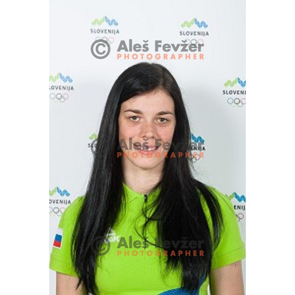 Eugenija Bujak candidate for Slovenia team at second edition of European Olympic games in Minsk, Belorussia at official photo shooting in Ljubljana on April 16, 2019