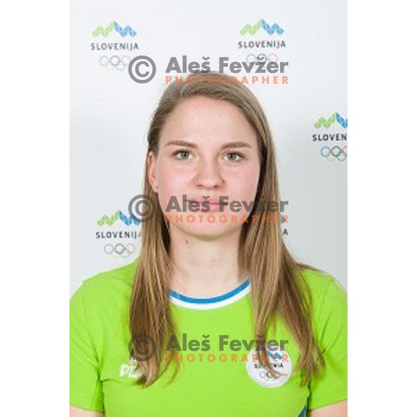 candidate for Slovenia team at second edition of European Olympic games in Minsk, Belorussia at official photo shooting in Ljubljana on April 16, 2019