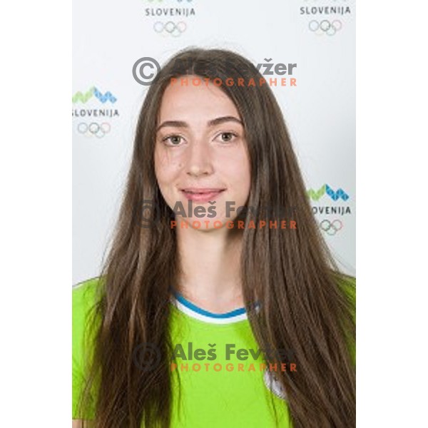 candidate for Slovenia team at second edition of European Olympic games in Minsk, Belorussia at official photo shooting in Ljubljana on April 16, 2019