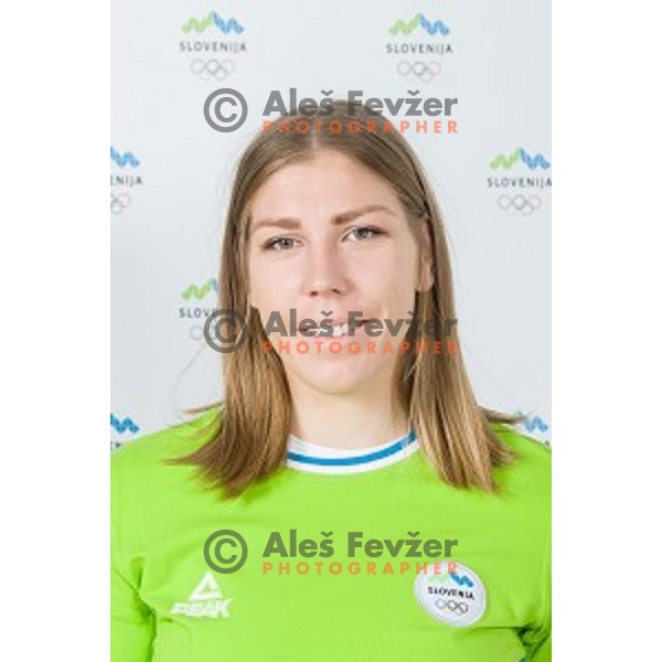 candidate for Slovenia team at second edition of European Olympic games in Minsk, Belorussia at official photo shooting in Ljubljana on April 16, 2019