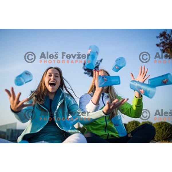 Kaja Juvan candidate for Slovenia team at second edition of European Olympic games in Minsk, Belorussia at official photo shooting in Ljubljana on April 16, 2019