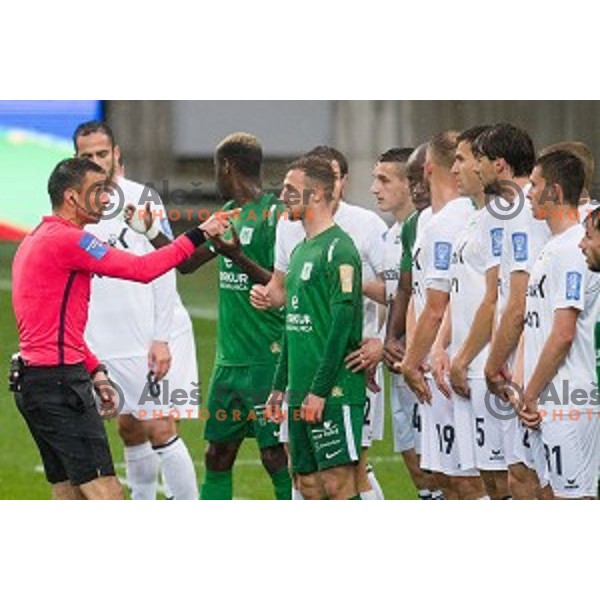 in action during Prva liga Telekom Slovenije football match between Olimpija and Krsko, Stozice stadium, Ljubljana, Slovenia on April 28, 2019