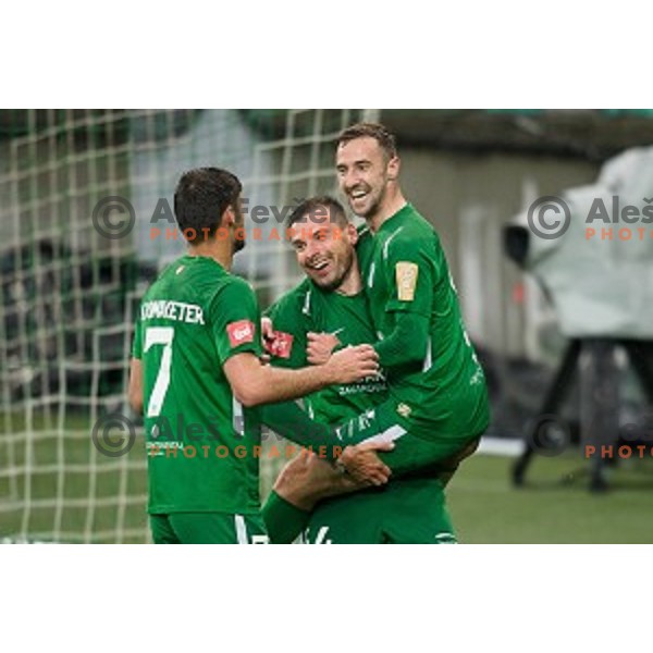 in action during Prva liga Telekom Slovenije football match between Olimpija and Krsko, Stozice stadium, Ljubljana, Slovenia on April 28, 2019