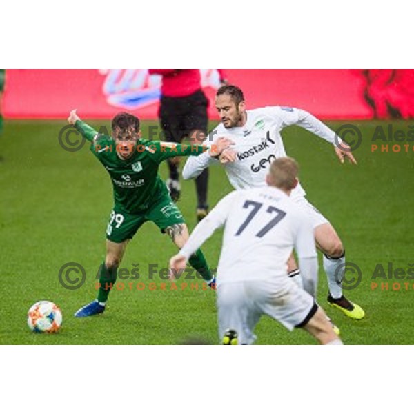 in action during Prva liga Telekom Slovenije football match between Olimpija and Krsko, Stozice stadium, Ljubljana, Slovenia on April 28, 2019