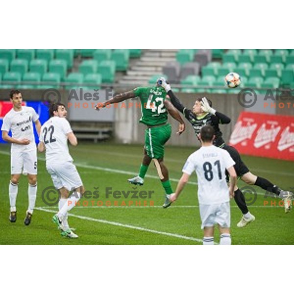 in action during Prva liga Telekom Slovenije football match between Olimpija and Krsko, Stozice stadium, Ljubljana, Slovenia on April 28, 2019