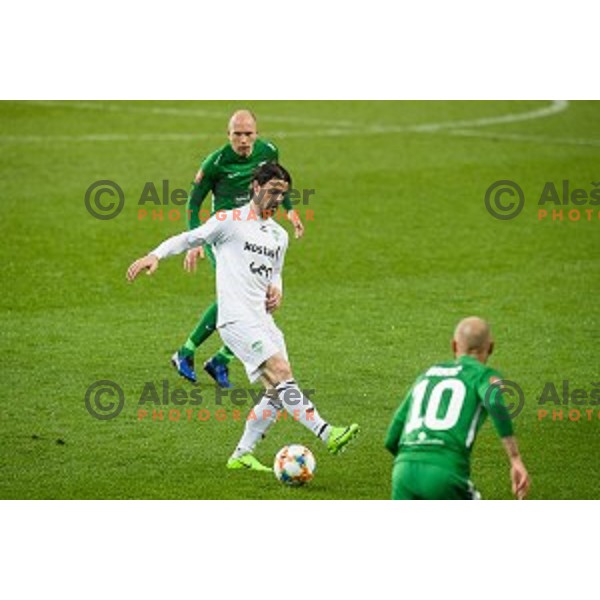 in action during Prva liga Telekom Slovenije football match between Olimpija and Krsko, Stozice stadium, Ljubljana, Slovenia on April 28, 2019
