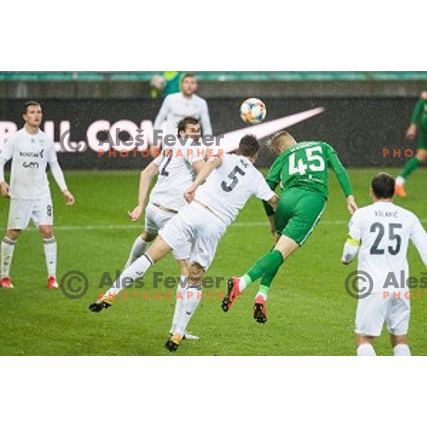 in action during Prva liga Telekom Slovenije football match between Olimpija and Krsko, Stozice stadium, Ljubljana, Slovenia on April 28, 2019