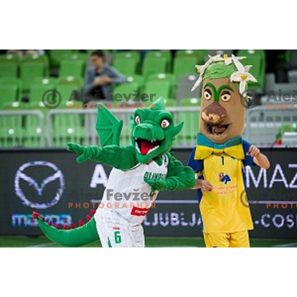 in action during Nova KBM league quarter final basketball match between Petrol Olimpija - GGD Sencur, , Arena Stozice, Ljubljana, Slovenia on April 30, 2019