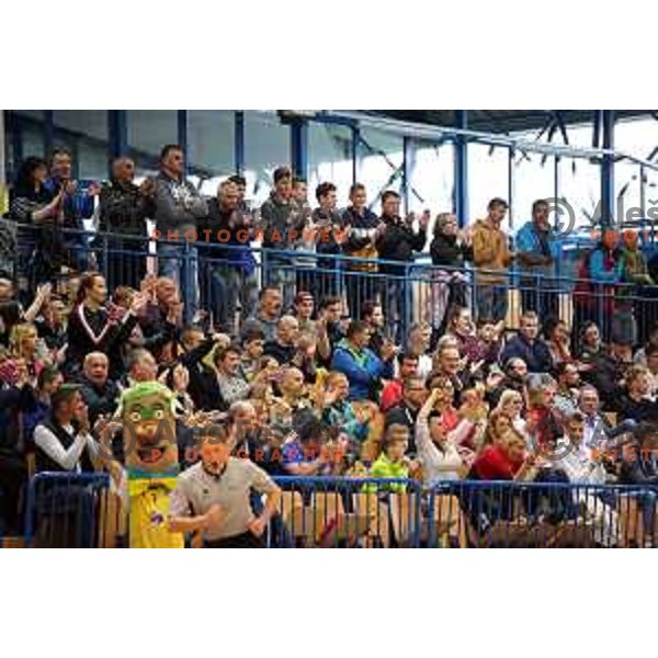 action during Nova KBM league playoff basketball match between Sencur GGD and Petrol Olimpija in Sencur Sports Hall, Slovenia on May 4, 2019
