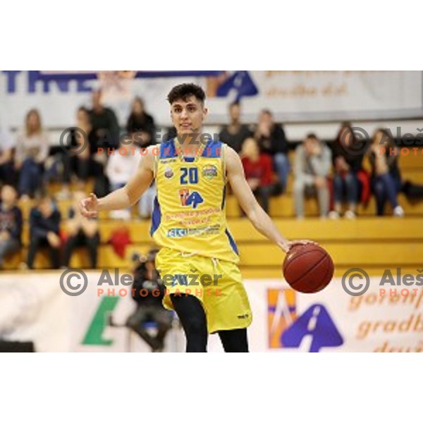 action during Nova KBM league playoff basketball match between Sencur GGD and Petrol Olimpija in Sencur Sports Hall, Slovenia on May 4, 2019