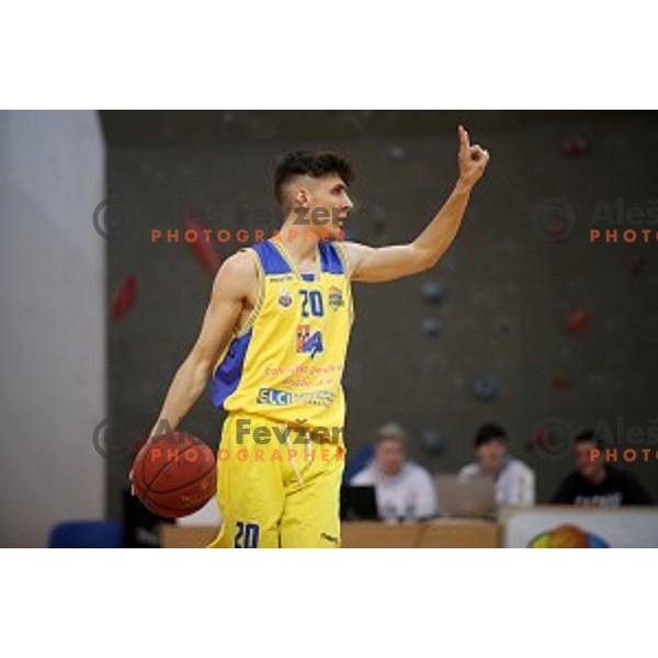 action during Nova KBM league playoff basketball match between Sencur GGD and Petrol Olimpija in Sencur Sports Hall, Slovenia on May 4, 2019
