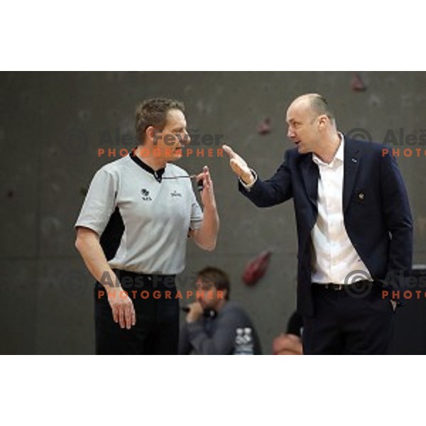Jure Zdovc during Nova KBM league playoff basketball match between Sencur GGD and Petrol Olimpija in Sencur Sports Hall, Slovenia on May 4, 2019