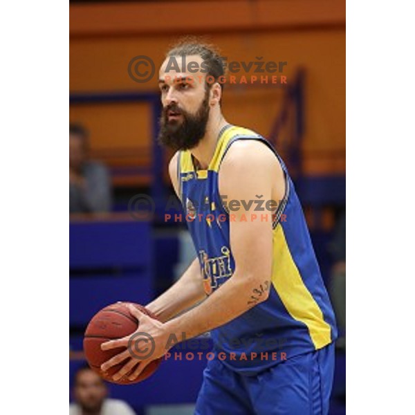 action during Nova KBM league playoff basketball match between Helios Suns and Hopsi Polzela in Domzale Sports Hall, Slovenia on May 4, 2019