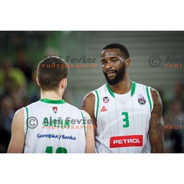 MArvin Jones during Nova KBM league quarter final basketball match between Petrol Olimpija and GGD Sencur, Arena Stozice, Ljubljana, Slovenia on May 07,2019