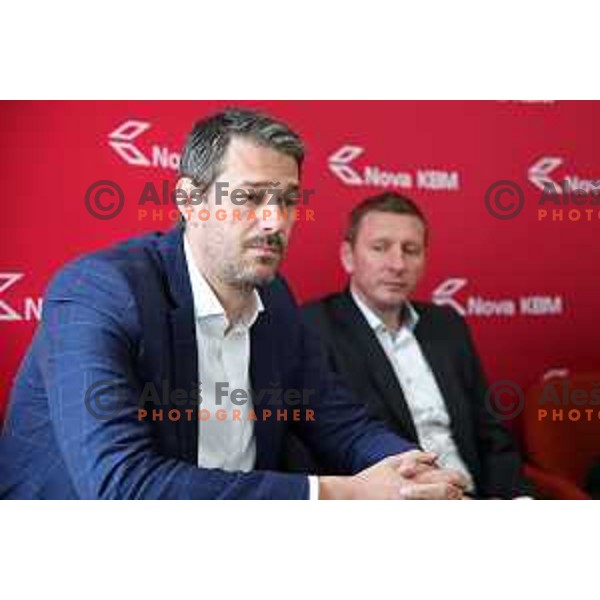 Jurica Golemac at press conference KZS before start of semi-final of Nova KBM league 2018/2019 season in Ljubljana on May 8, 2019