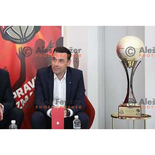 press conference KZS before start of semi-final of Nova KBM league 2018/2019 season in Ljubljana on May 8, 2019