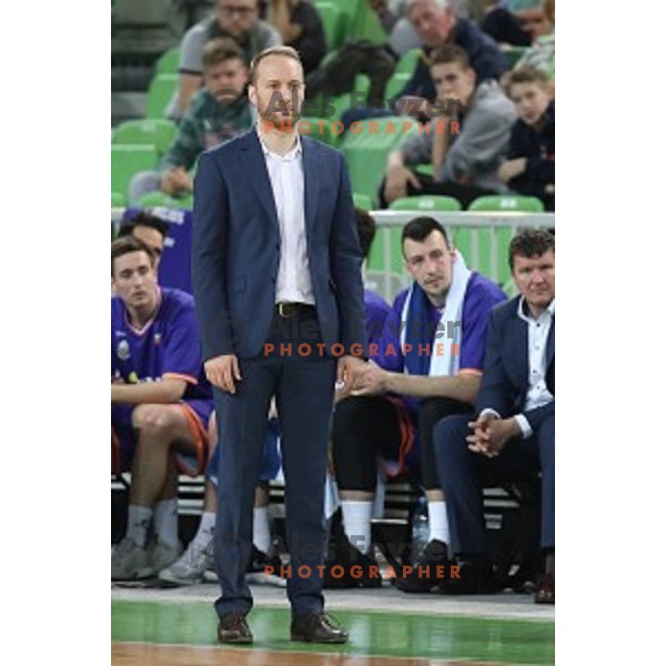 Dejan Jakara during semi-final of Nova KBM league basketball match between Petrol Olimpija and Helios Suns in Stozice, Ljubljana, Slovenia on May 11, 2019