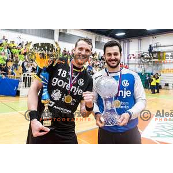 Gorenje Velenje, winners of Slovenian Handball Cup Final between Gorenje Velenje and Krka in Marof Hall, Novo Mesto on May 12, 2019