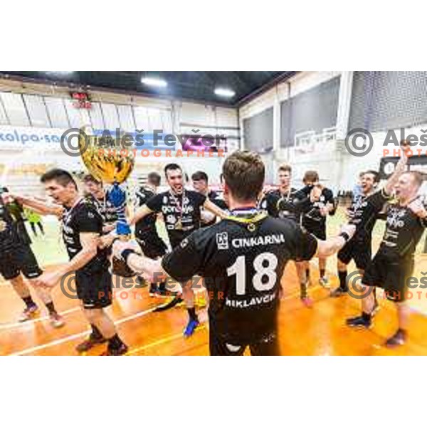 Gorenje Velenje, winners of Slovenian Handball Cup Final between Gorenje Velenje and Krka in Marof Hall, Novo Mesto on May 12, 2019