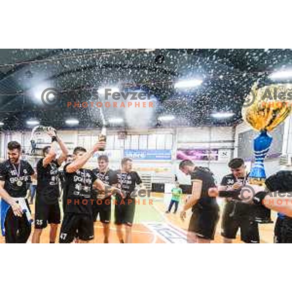 Gorenje Velenje, winners of Slovenian Handball Cup Final between Gorenje Velenje and Krka in Marof Hall, Novo Mesto on May 12, 2019