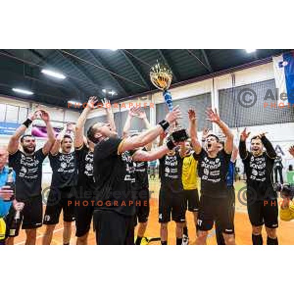 Gorenje Velenje, winners of Slovenian Handball Cup Final between Gorenje Velenje and Krka in Marof Hall, Novo Mesto on May 12, 2019