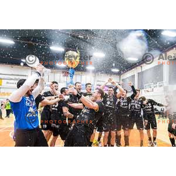 Gorenje Velenje, winners of Slovenian Handball Cup Final between Gorenje Velenje and Krka in Marof Hall, Novo Mesto on May 12, 2019